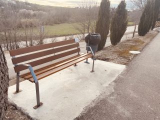 Mejoras en el paseo del cementerio