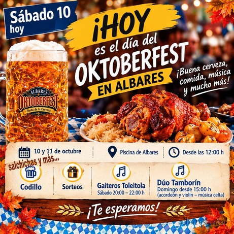 Oktoberfest en Albares: 10 y 11 de octubre de 2026